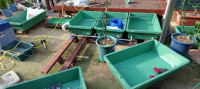 庭の水耕栽培装置拡張 庭の水耕栽培装置拡張