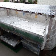 バルコニー水耕栽培装置のリニューアル