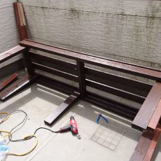 バルコニー循環型水耕栽培装置の移設